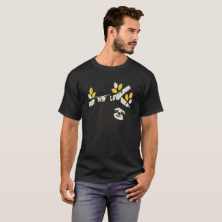 Camiseta retro do vintage do t-shirt da preguiça