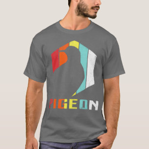 Camiseta Retro do Zookeeper do Amante de os animais Pigeon