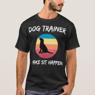 Camiseta Retro Dog Comanda Formação de Obediência Engra