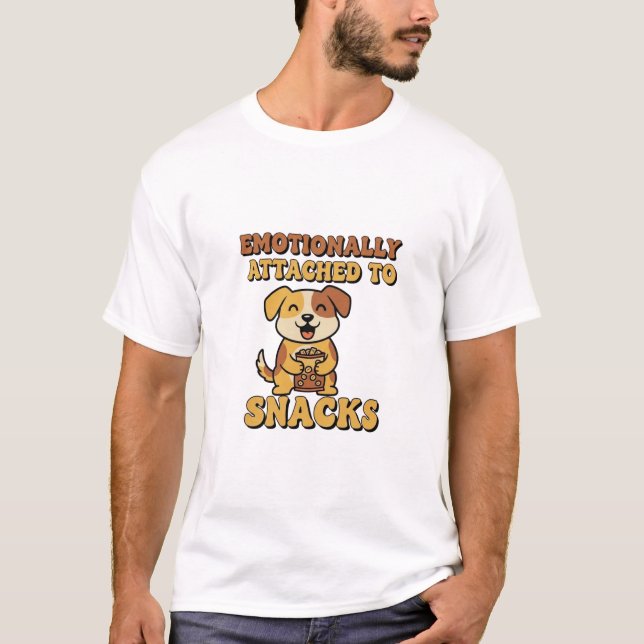 Camiseta Retro Dog Snack Obsessed Men’s Graphic T-Shirt (Frente)