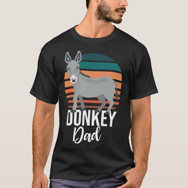 Camiseta Retro Donkey Dad Donkey  Animal Farm (Frente)