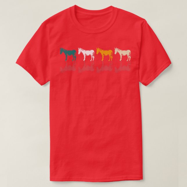 Camiseta Retro Donkey Farmer Fazenda Animal Donkey (Frente do Design)