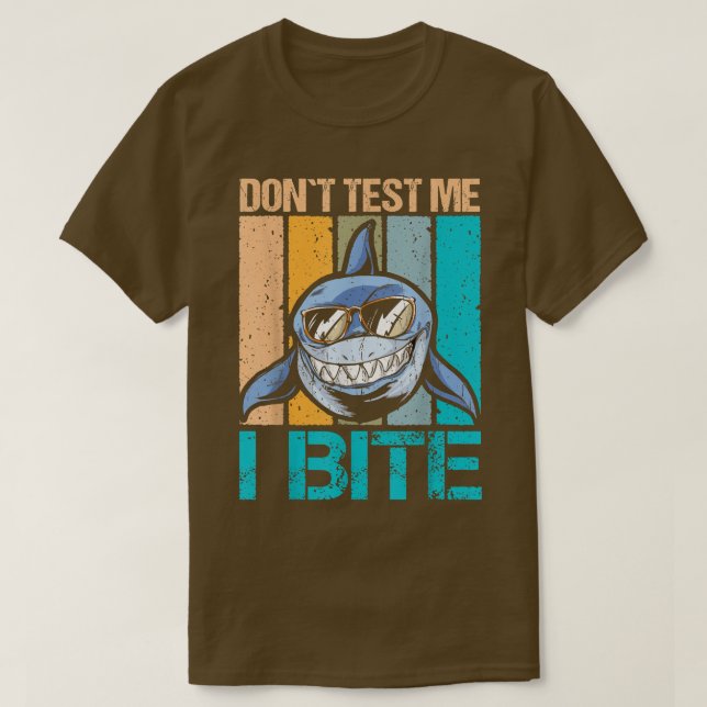 Camiseta Retro Don't test me mordo design para amantes de t (Frente do Design)