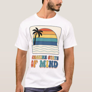 Camiseta Retro dos anos 70 "Sunshine State of Mind" Palmeir
