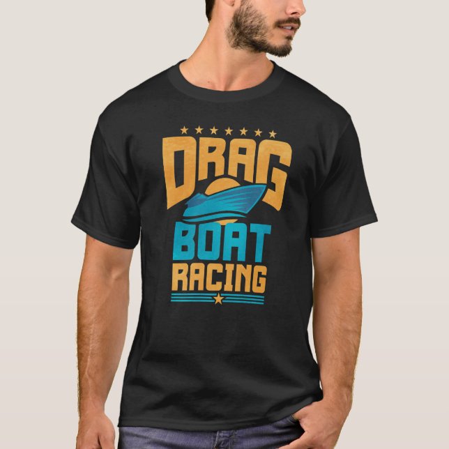 Camiseta Retro Drag Boat Racing (Frente)