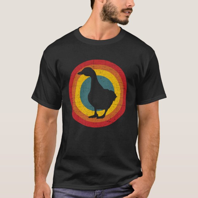 Camiseta Retro Duck Farmer  Vintage Duck Farm Animal (Frente)