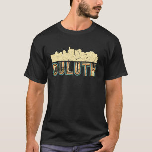 Camiseta Retro Duluth Skyline Vintage Cityscape Minn