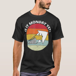Camiseta Retro É Segunda-Feira Ainda Engraçado Comerciante