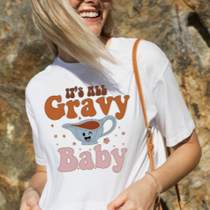 Camiseta Retrô É Tudo Molho Baby Vintage Outono Dia de Ação