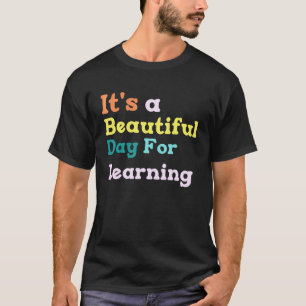 Camiseta Retrô É Um Belo Dia Para Aprender Professor Estud
