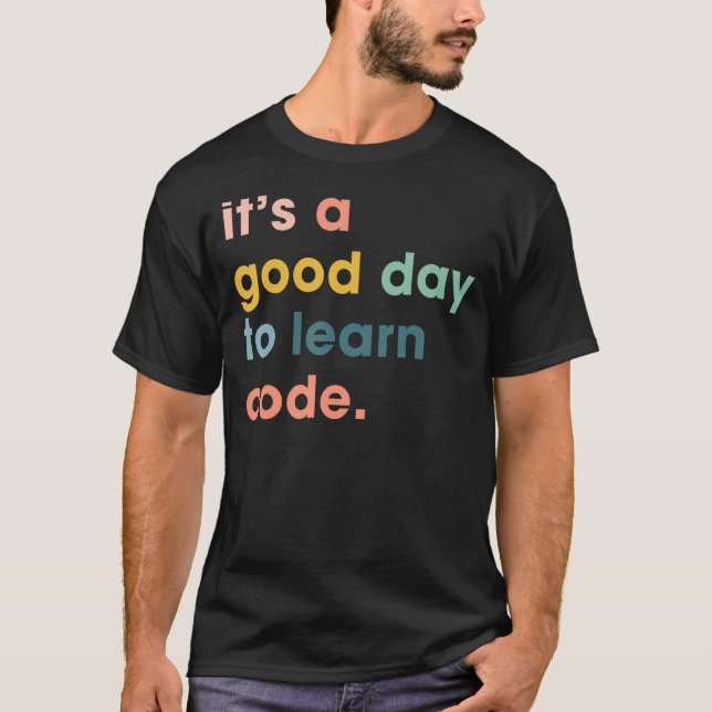 Camiseta Retro É um Bom Dia para Aprender Professores de Có (Frente)