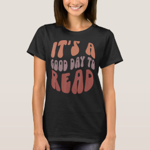 Camiseta Retro É Um Bom Dia para Ler Bibliotecário de Nerd