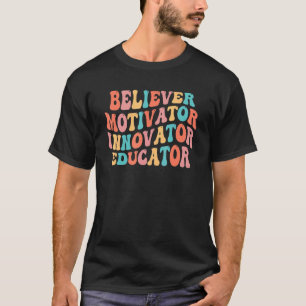 Camiseta Retrô Educador Inovador do Motivador da Groovever