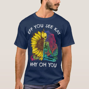 Camiseta Retro Eff Você Vê Kay Por Que Oh Yoga Lotus Sunflo