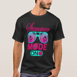 Camiseta Retrô Em Modo De Verão No Último Dia Da Escola No 