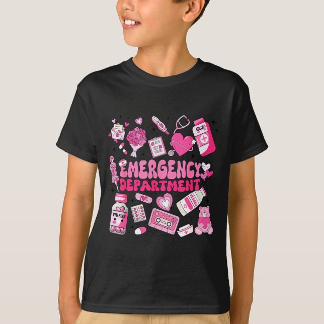Camiseta Retro Emergency Department Nk Valentine Er Nurse W (Frente)