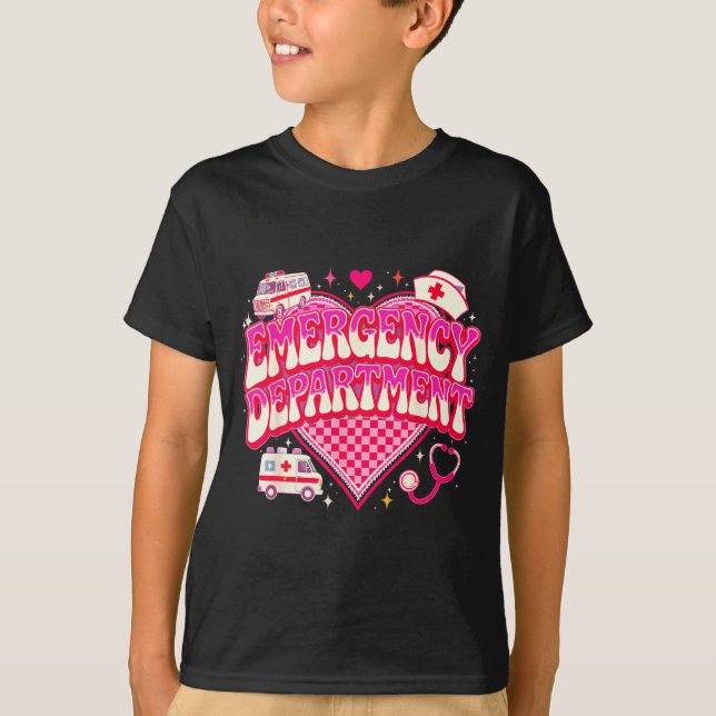 Camiseta Retro Emergency Department Valentine Nk Nurse Aest (Frente)