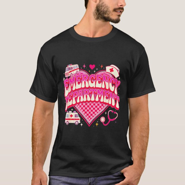Camiseta Retro Emergency Department Valentine Nk Nurse Aest (Frente)