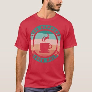Camiseta Retro Engraçado Montagem Sun Espresso Latão Café