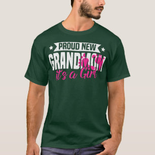 Camiseta Retro Engraçado Nova Avó Orgulhosa É um gênero fem