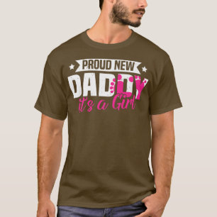 Camiseta Retro Engraçado Novo Pai Orgulhoso É uma Menina Gê
