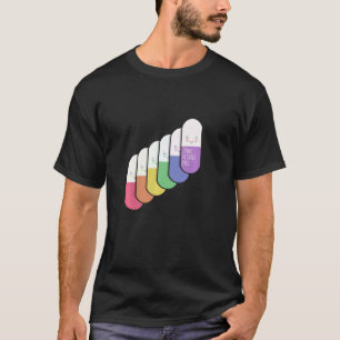 Camiseta Retro Engraçado Toma Pílula De Calma