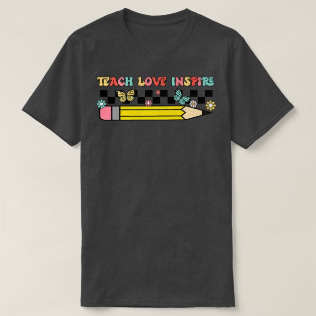 Camiseta Retro Ensinar Adolescente A Equipe De Amor De Volt (Frente do Design)