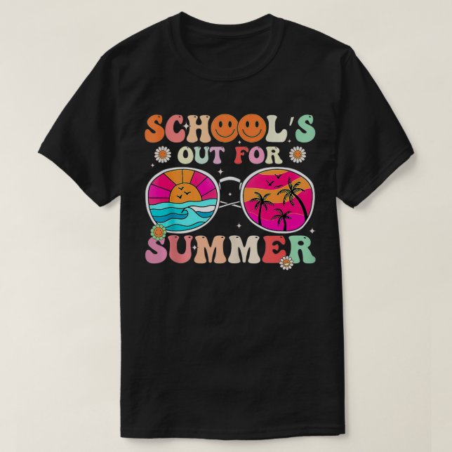 Camiseta Retro Escolas Fora Para Professora De Graduação De (Frente do Design)