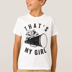 Camiseta Retro Essa É Minha Garota Torcedora Mãe Liderando