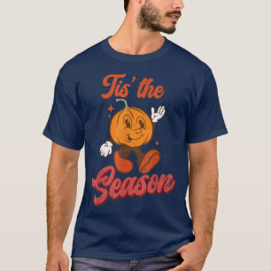 Camiseta Retro Esta É A Época Olá Pumpkin Fall Vibes Tha