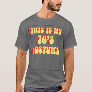 Camiseta Retro Esta é a minha fantasia de 70 anos Engraçada