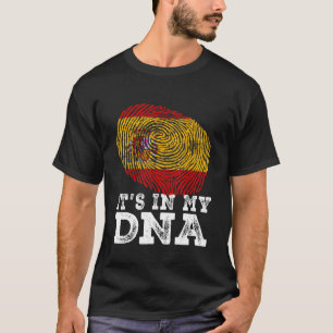 Camiseta Retro Está em Minha Espanha do Dna Sinalizador Imp