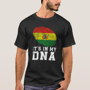 Camiseta Retro Está no Meu Dna Bolivia Flag Patriotic