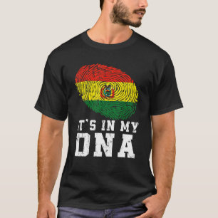 Camiseta Retro Está no Meu Dna Bolivia Flag Patriotic