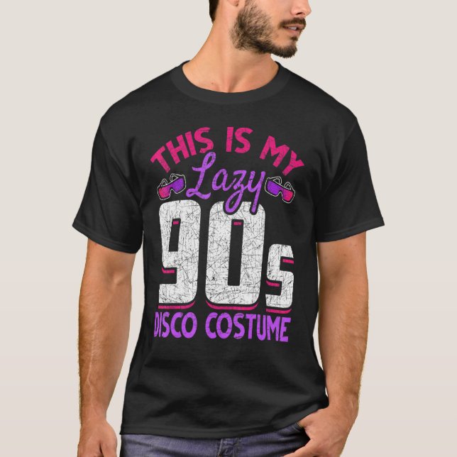 Camiseta Retro, este é o meu Preguiçoso 90s - Festa 90s (Frente)