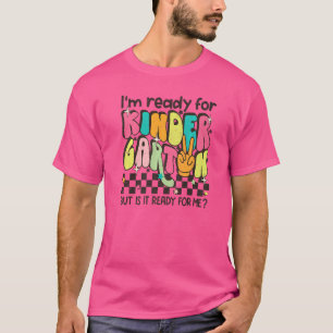 Camiseta Retro, estou pronto para o professor do infantário