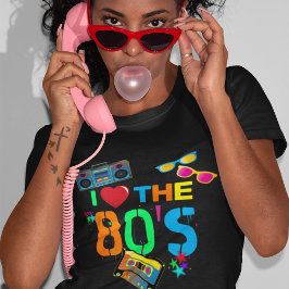 Camiseta Retro Eu Amo Os Anos 80 | Oitenta