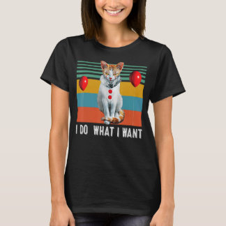 Camiseta Retro Eu Faço O Que Quero Gato Gato