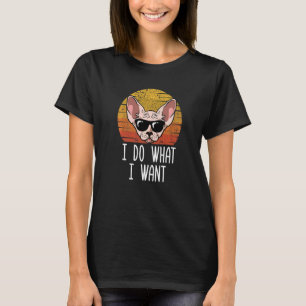 Camiseta Retro Eu Faço O Que Quero Gato Mãe de Gato Sphynx