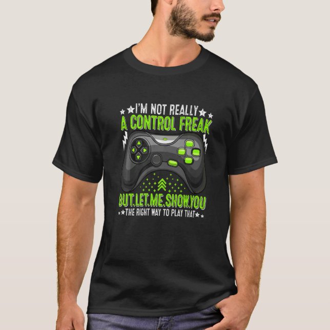 Camiseta Retro Eu não sou realmente um Pl de videogame do F (Frente)