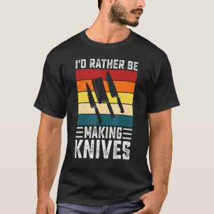 Camiseta Retro Eu Preferencialmente ser Fazer Knives Fazer
