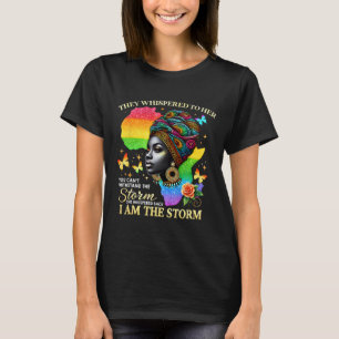 Camiseta Retro Eu Sou A Tempestade Inspirador Orgulho Afric