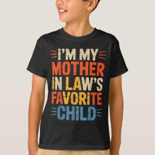 Camiseta Retro Eu Sou o Filho Favorito da Minha Sogra Engra