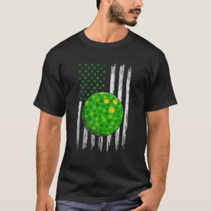 Camiseta Retro EUA Flag Boliche Shamrock Sports Rua. Patric