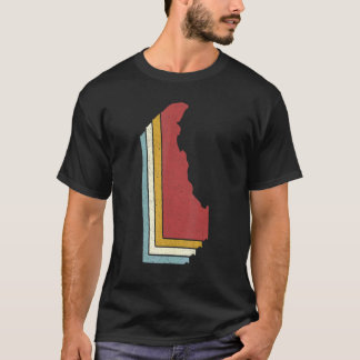 Camiseta Retro EUA State Vintage Map Delaware