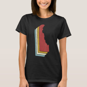 Camiseta Retro EUA State Vintage Map Delaware
