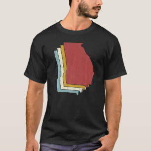 Camiseta Retro EUA State Vintage Map Georgia