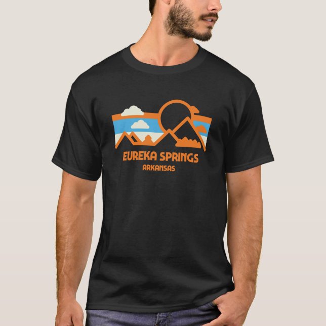 Camiseta Retro Eureka Primaveras Arkansas Mountain Range Su (Frente)