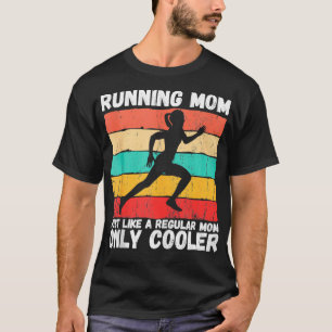 Camiseta Retro Executando Mãe, Atleta Hu, Maratona Engraçad