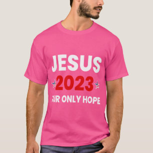 Camiseta Retro Faith Jesus 2023 Nossa Única Esperança